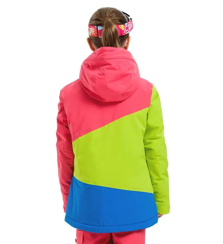 VECTOR Warm Hooded Snowboard Ski Jacket for Girls