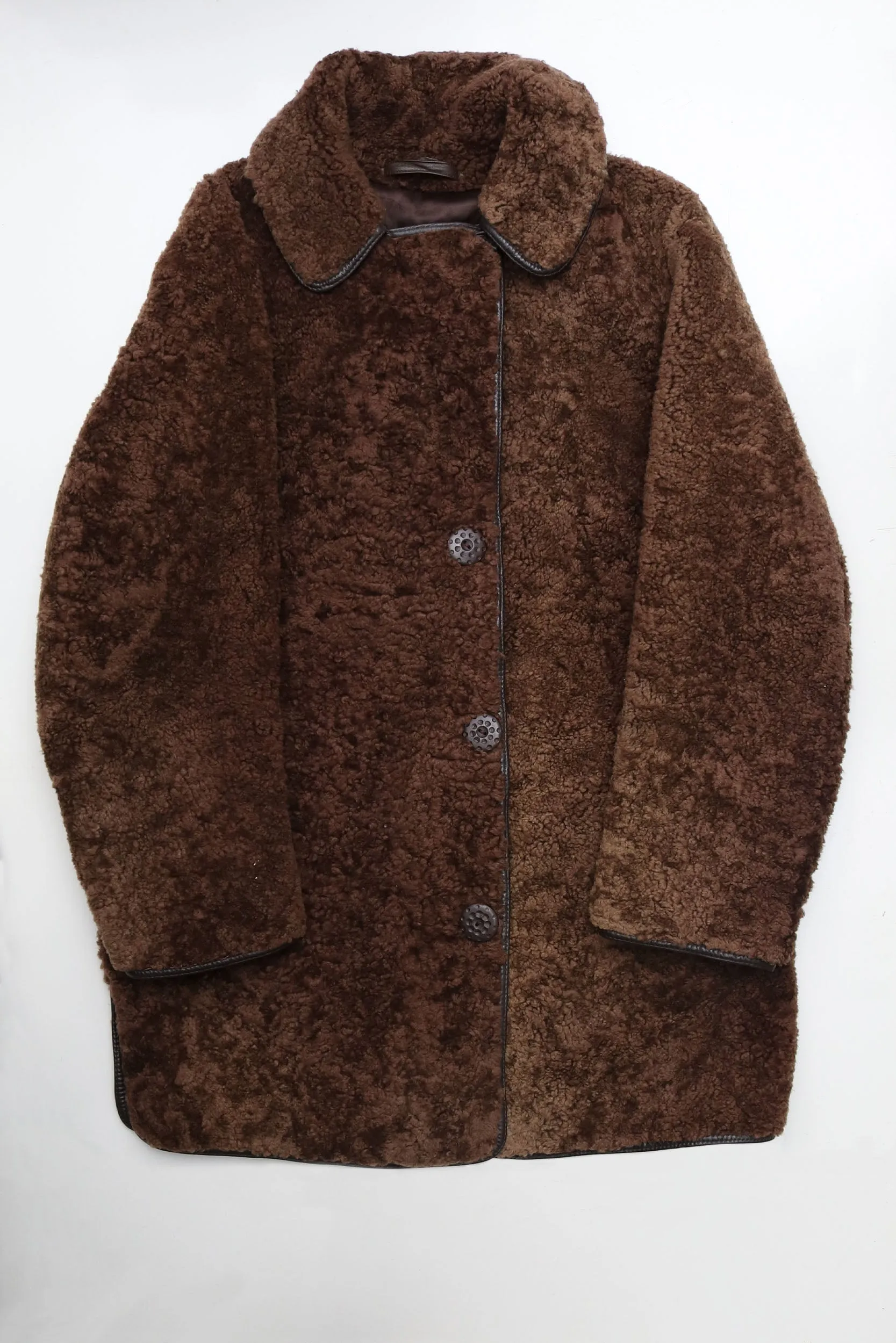 Vintage Brown Sheepskin Coat